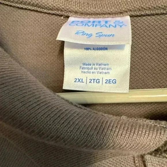 Port & Company Men’s Gray Polo - Picture 3 of 3